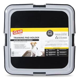 Glad for Pets Puppy Potty Training Pad Holder Tray, Fits 23 in Pads