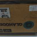 GLAHODEN Retractable Garden Hose Reel 1/2 in x 100 ft Upgraded UV Resistant Heavy Duty Automatic Hose Reel Wall Mount 3/4 in Brass Fitting 9 Pattern Nozzle Any Length Lock Slow Retraction 180 Swivel