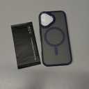 Magnetic 3 in 1 for iPhone 17 Case, [Omni-Directional Protection] with 1x Screen Protector + 1x Camera Cover, [Seamless Work with Magsafe] Translucent Protective Silm Phone Case for iPhone 17, Blue