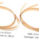 NUOBESTY Bundles Weaving Strips for Crafts Durable DIY Basket Making Materials Flat Reed Cane for Repairs and Projects Each Sturdy and Easy to Shape