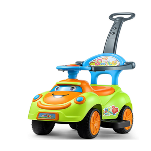 VEVOR Ride On Push Car, Push Car for Toddler 19 to 36 Months, Around Buggy with Guardrails, Handle & Under-seat Storage, 55 lbs Load Capacity, Foot-to-Floor Walker for Boys Girls, Green