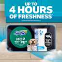 Swiffer Heavy Duty Mop Wet Multi-Surface Cloth Refills for Floor Mopping and Cleaning, Pet with Febreze Odor Defense, 20 count