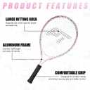 PICKLETECH Kids Tennis Racket for Junior Toddlers Starter Kit Tennis Racquet for Girls and Boys with Carry Bag, Lightweight for Beginners, 21 Inch