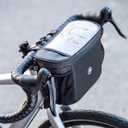 Bike Handlebar Bag - Transparent Waterproof Touch Screen Mobile Phone Bag, Thermal Insulation and Cold Storage Bicycle Basket with Reflective Strip, Mesh Pocket for Water Bottle 4L,
