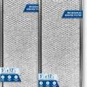 2025 Upgraded W10208631A Microwave Grease Filter Compatible with Whirlpool GE Microwaves 12.9" x 5.75" Filter - Aluminum Mesh Screen Grease Filters by QIMMYGS (2)