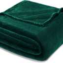 Exclusivo Mezcla Fleece Blanket Twin Size for Bed, Super Soft and Warm, All Season Use, Cozy, Plush, Lightweight, 90x66 Inches, Forest Green (Twin XL (66"x90"))
