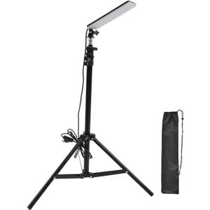 Garosa LED Work Light with Stand 1680lm 84 LEDs 18W Portable Tripod LED Camping Light Adjustable Height for PhotographyIndoor Outdoor with Storage Bag