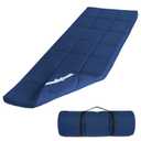 SPRINGSPIRIT Cot Mattress Topper (Improved Thickness), Foam Quilted Pads for Camping, Soft Comfortable Sleeping Cot Mattress Pad Only, Camping Pad 75"x30" for Camp Cot/Rv Bunk/Narrow Twin Beds, Navy