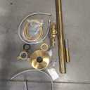 Seoul Floor Mounted Tub Bath Filler with Hand Shower