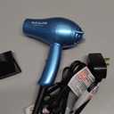 BaBylissPRO Nano Titanium Travel Hair Dryer, 1000 Watt Professional Blow Dryer with Concentrator Nozzle, Foldable Handle, Dual Voltage