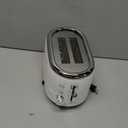 Mueller Retro Toaster 2 Slice with 7 Browning Levels and 3 Functions: Reheat, Defrost & Cancel, Stainless Steel Features, Removable Crumb Tray, Under Base Cord Storage, White