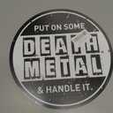 Death Metal Wood Sign Wall Decor, Music Studio Decor for Home Music Room Bedroom, Black and White Death Metal Hanging Sign Decorations, Gifts for Women Men Punk Lovers Music lover, Death Metal