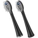 Waterpik Genuine Full Size Replacement Brush Heads With Covers for SonicFusion Flossing Toothbrush SFFB2EB, 2 Count Black