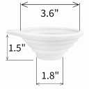 Discreet Kidney Stone Urine Strainer [1 Pack], Collapsible Compact 4 Inch Soft Silicone Funnel, 316 Stainless Steel Fine Mesh Filter, Small Portable & Reusable Calculi Specimen Catcher