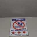 TQYC No swimming sign, NOTICE sign, 3525cm, rust-proof aluminum, 10 pieces