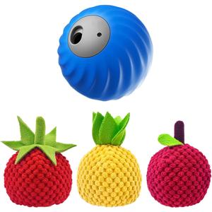 Zoomie 2.0, Zoomie Ball for Dogs, Smart Touch Interactive Dog Toy, Treat Dispensing Puzzle Toy, Automatic Rolling Feeder, USB Rechargeable, Dual Modes with Fruit Cover (Blue,Mix) Zoomie 2.0, Zoomie Ball for Dogs, Smart Touch Interactive Dog Toy, Treat Dispensing Puzzle Toy, Automatic Rolling Feeder, USB Rechargeable, Dual Modes with Fruit Cover (Blue,Mix)