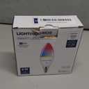 Lightinginside E12 Smart Light Bulbs 60W Equiv., 500LM 6W RGBCW Candelabra Chandelier Candle Bulb Works with Alexa/Google Home/Smart Life, 2.4G WiFi Bluetooth Bulbs, No Hub Required, ETL Listed, 3PCS