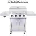 Hisencn Grill Parts for Charbroil Performance 475 4 Burner 463375919, 463377319, 463376419, G470-0004-W1A Heat Plates and 17 inch Cooking Grates, for Char Broil Model 463376319 Grates