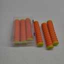 6 Pcs Fishing Leader Holder Snell Hook Storage with 72 Line Slots Organizer Fishing Storage Tackle Organizer and Keeper Rigger for Walleye Catfish (Orange)