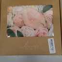 Ling's moment Fake Flowers Box, Faux Artificial Greenery Stems Foam Roses Silk Peony Fabic Flower for Centerpieces Bouquet Wedding Table Floral Vase Bridal Shower Party, Pink & Cream, Grand Combo