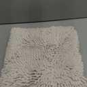 H.VERSAILTEX Microfiber Bath Rugs Chenille Floor Mat Ultra Soft Washable Bathroom Dry Fast Water Absorbent Bedroom Area Rugs, 20 x 32 - Inch, Ivory