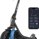 MEGAWHEELS Electric Scooter for Adults with Suspension, 8.5/10in Vacuum Tires, 14/19/28/31Miles, 15MPH Max Speed, Turn Lights, Foldable Electric Scooter for Commuter