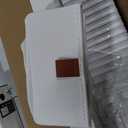 JOY worker Small Electric Standing Desk, 35" x 25" Height Adjustable Desk with Built-in Monitor Stand & Storage Drawer, White Sit Stand Table with 2 Hooks for Home Office