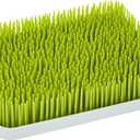 Boon Lawn Countertop Baby Bottle Drying Rack with Antimicrobial Tray - Spring Green - Bottle Rack and Organizer - Baby Feeding Essentials - 13.5 x 11 x 2.5 - 1 Count (2 Piece Set)