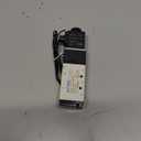 URBEST Black White 3 Position Solenoid Valve 4V110-06 P T1/8 Air Outlet Connector 12V 2.5W