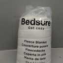 Bedsure White Throw Blanket for Couch - GentleSoft Cozy Blanket for Women, Cute Fleece Throws for Girls, Teacher Gifts Birthday Gifts for Women Men Mom, Room Home Dorm Decor, Off White, 50x60 Inches