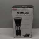 Aromaster Coffee Bean Grinder with 48 Gind Settings, Conical Burr Coffee Grinder for Home Use,Stainless Steel,40 Seconds Adjustable Timer,Antistatic,Easy to Clean with Brush,Black