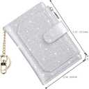Womens Wallets RFID Small Compact Bifold Leather Card Holder Zip Pocket