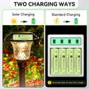 AA 1.2V Ni-MH Rechargeable Battery, Double A 900mAh 1.2V Rechargeable Battery Pre-Charged, High Capacity for Garden Landscaping Outdoor Solar Light, String Light, Pathway Lights (12pack)