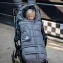 7AM Enfant Stroller Blanket 212 - Adjustable Baby Car Seat Zipped Blanket for Babies Winter, Unisex Multi Purpose Fleece Lined Warm Hooded Toddler Footmuff Water Repellent | (6M - 4T)