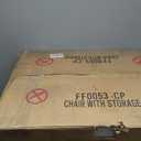 Chair with storage, beige