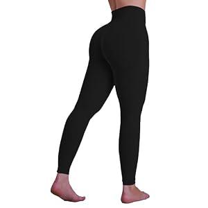 Sunzel Butt Lifting Leggings for Women, Hidden Scrunch High Waisted Tummy Control Workout Pants, 28",Black,X-Large