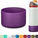 Silicone Boot for Owala Water Bottle 24 oz 32 oz 40 oz, Anti-Slip Protective Sleeve for FreeSip/Twist/Flip Stainless Steel Water Bottles Accessories (Dark Purple)