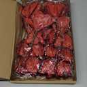 20 Pcs Christmas Velvet Poinsettia Flowers Ornaments 6.3Inch Glitter Artificial Magnolia Flower Christmas Tree Ornament with Stem for Xmas Tree Decorations Wedding Decor Supplies(Burgundy)