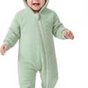 Unnivoll Baby Winter Clothes Cotton Baby Snowsuit for Boys Girls Long Sleeve Onesie Hooded Romper Newborn Jumpsuit Outfits