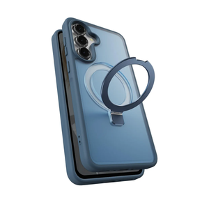 for Samsung Galaxy A36 / A56 Magnetic Phone Case with Kickstand, Compatible with Mag-Safe, Slim Shockproof Translucent Matte Mag-Stand Cover, Built in Kick Stand, Navy Blue