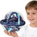 3D Ball Maze,Interactive Maze Sphere Game with 158 Obstacles,Labyrinth Puzzle Ball Kids Education Toys,Magical Brain Teasers Boy Gifts