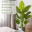 Lifelike Bird of Paradise Artificial Plant,5ft Faux Banana Leaf Tree with 12 Trunks - Perfect Indoor Silk Floor Plant for Home Decor in Living Room, Office, and Bedroom 1Pack