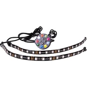 Alpena - MultiGloz Starter Kit, Car LED Lights Exterior & Interior Strips, AlpenaLink RGB LED Strip Lights for Cars, SUVs, Trucks, & More, 12-Inch Vehicle Interior LED Strips, 12V DC Systems, 2 Strips