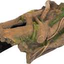 Orchid Valley Lizard, Snake or Reptile Hide. Large Hollow Log for Terrarium. Bearded Dragon or Gecko Tank Accessories. Natural Looking Basking Platform, Axolotl, Python Hideout. (XL-Version 2)