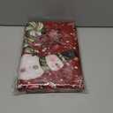 Softalker Christmas Rectangle Tablecloth - Winter Red Snowman Table Cloth with Snowflake and Candy Print, Stain Resistant Washable Xmas Table Cover for Holiday/Dining/Party Decoration, 60 x 84 Inch