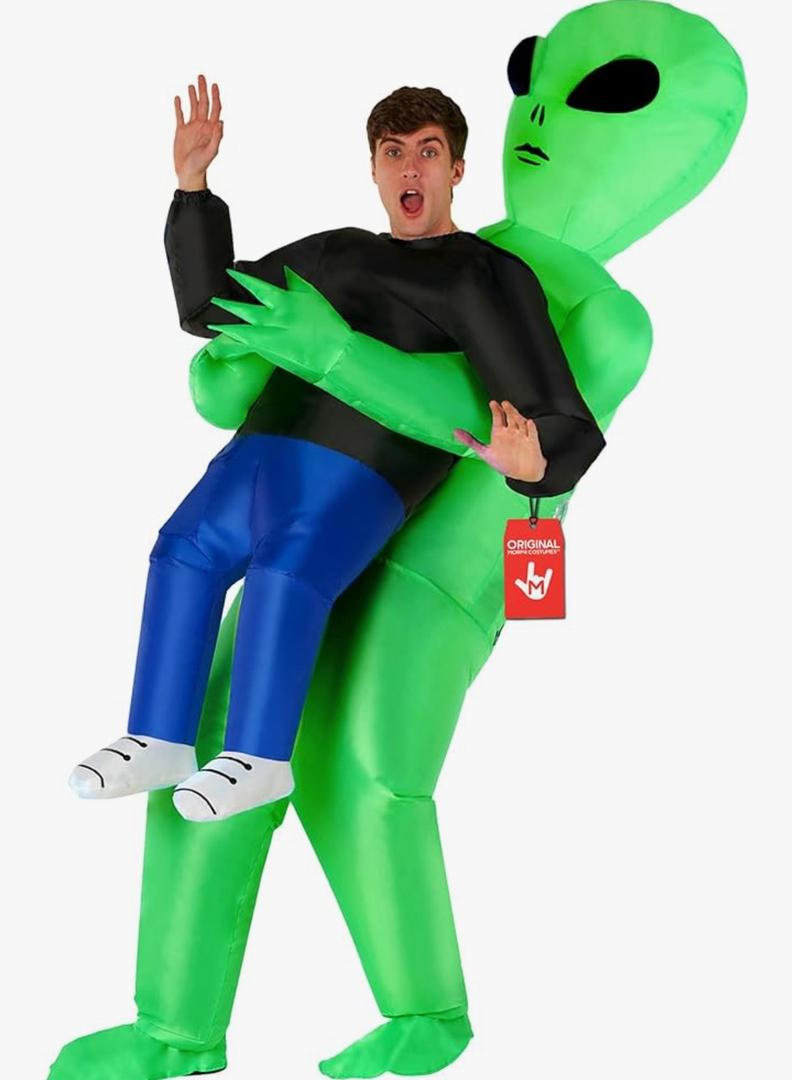 Morph Alien Costume, Inflatable Blow Up Alien Costumes Adult, Halloween Costumes for Adults, Halloween Costume for Men