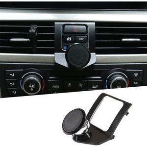 LLKUANG 360-Degree Rotary Cell Phone Holder Mobile Phone Mount for BMW 3 Series E90 E91 E92 E93 2005-2010 2011 2012(Aluminium Alloy)