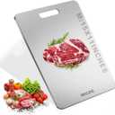 Titanium Kitchen Cutting Board - 304 Food Grade Stainless Steel Cutting Boards for Kitchen- for Cutting Meat, Fruit, Vegetables, Outdoor or Indoor 15" X 11" (1, M)