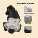 Leak-Proof Bunny Diapers for Rabbits, Disposable Pet Rabbit Diapers, Adjustable Diaper for Bunny (White, XS, Count, 10)