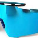 grinderPUNCH Sports Sunglasses Cycling Glasses UV Protection for Driving Running Hiking Fishing (Blue)